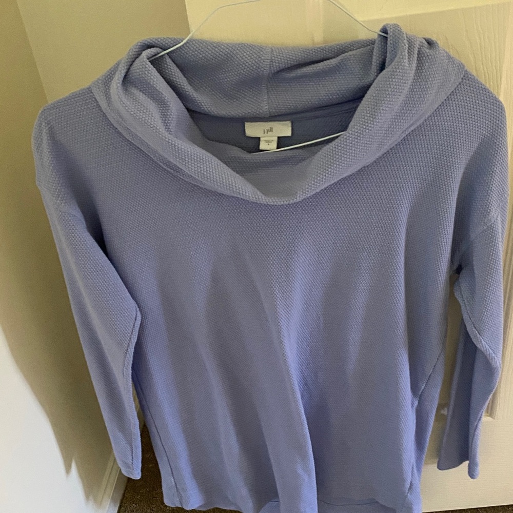 J. Jill Soft Lavender Cowl Neck Sweater
